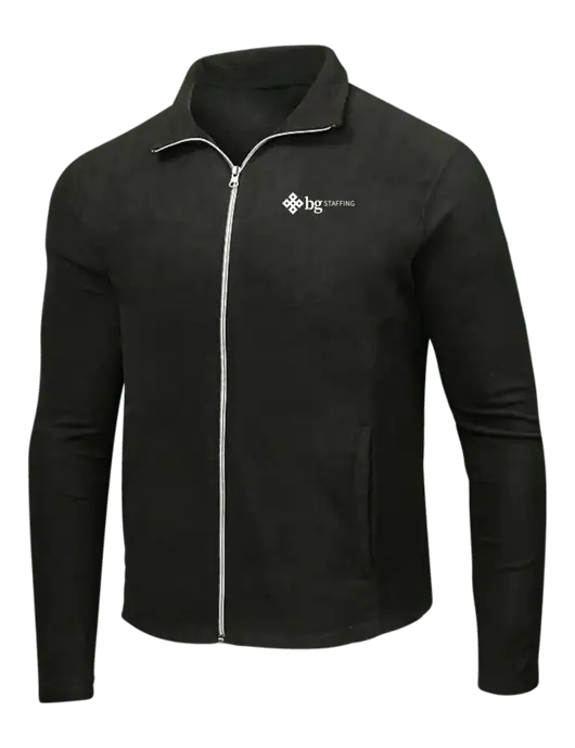Black Microfleece Jacket w/BG Staffing Logo