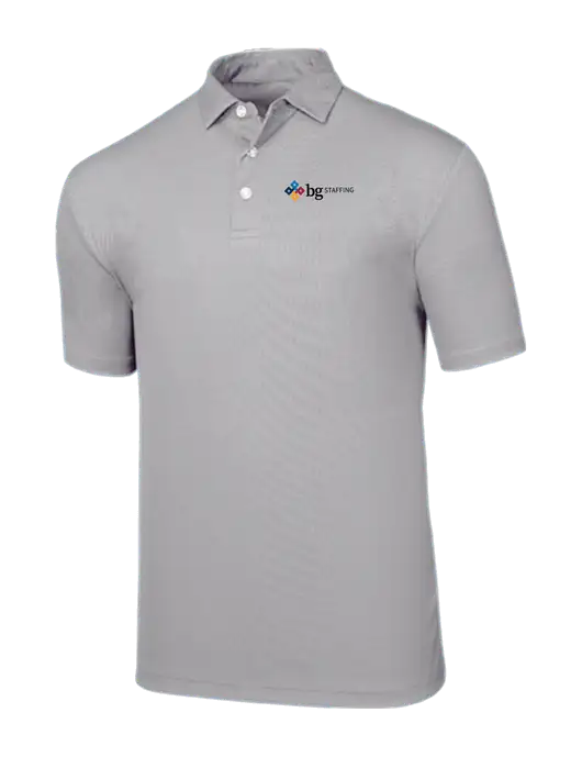 Callaway Birdseye Light Grey Polo w/BG Staffing Logo