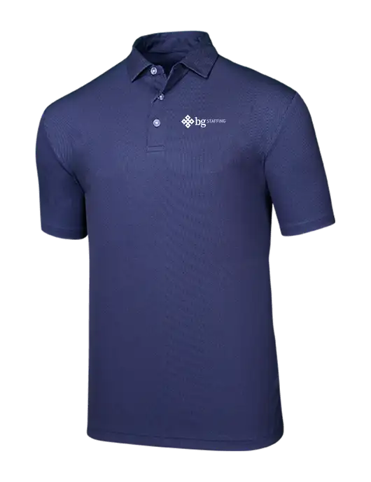Callaway Birdseye Navy Polo w/BG Staffing Logo