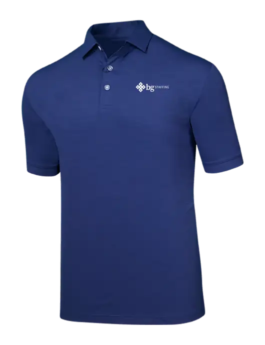 Callaway Navy Fashion Tonal Polo w/BG Staffing Logo