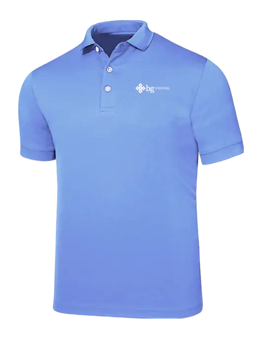 Callaway Ottoman Light Blue Polo w/BG Staffing Logo