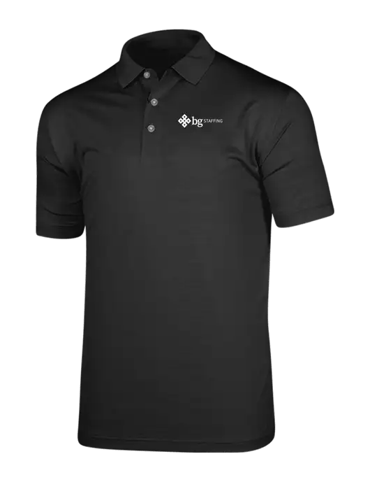 Callaway Vibrant Black Ventilated Polo w/BG Staffing Logo