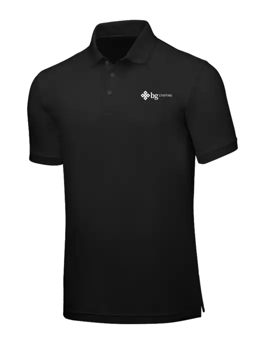 Black Core Classic Pique w/BG Staffing Logo