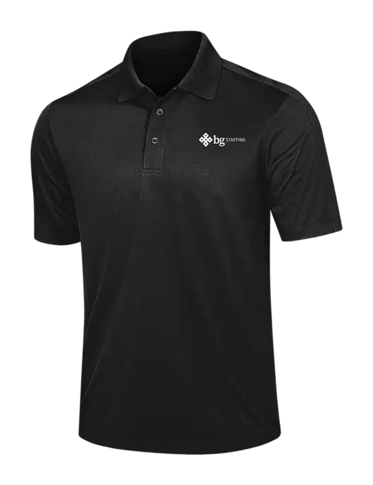 Black Diamond Textured Jacquard Polo w/BG Staffing Logo