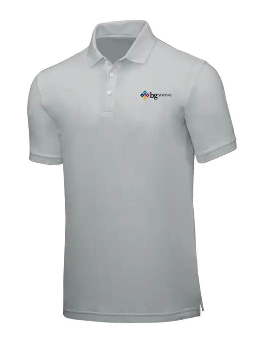 Light Grey Core Classic Pique w/BG Staffing Logo