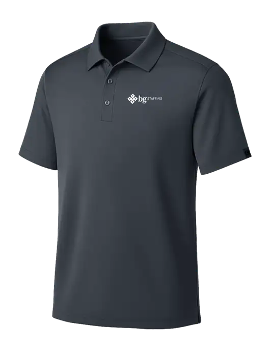 OGIO Dark Grey Framework Polo w/BG Staffing Logo
