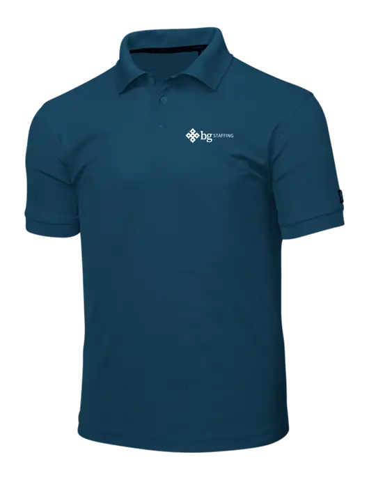 OGIO Light Navy Caliber 2.0 Polo w/BG Staffing Logo