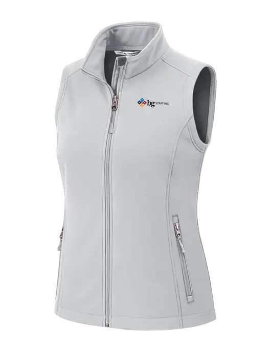 Marshmellow Womens Core Soft Shell Vest w/BG Staffing Logo