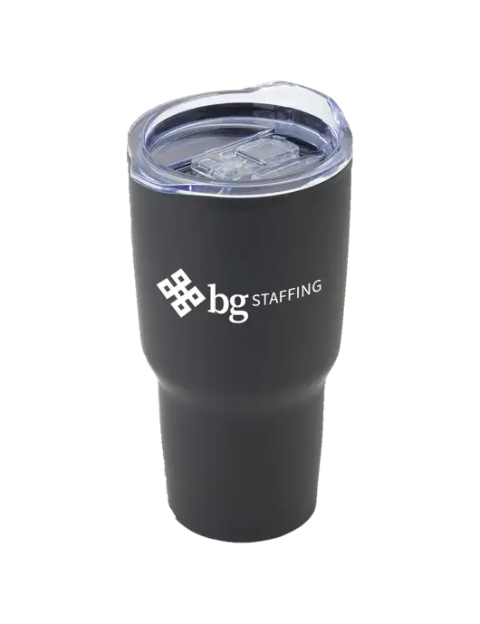 Odyssey Black 30 oz Travel Tumbler w/BG Staffing Logo