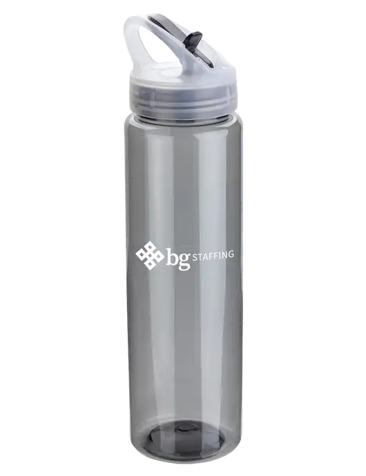 Buddy Smoke 32 oz PET Bottle with Flip Lid w/BG Staffing Logo