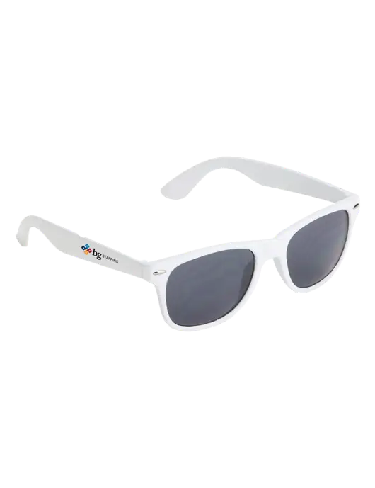 Daytona White Sunglasses w/BG Staffing Logo